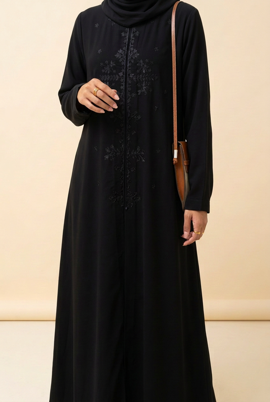 Uploaded photo with only the scarf changed to black